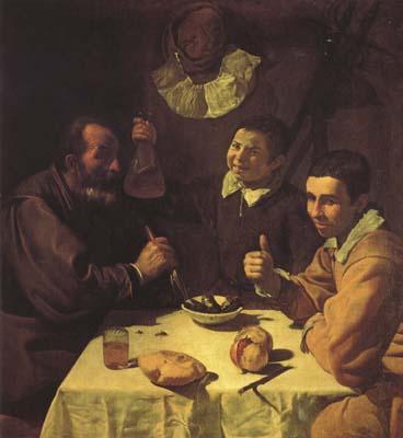 Diego Velazquez Trois Hommes a table (df02) oil painting image